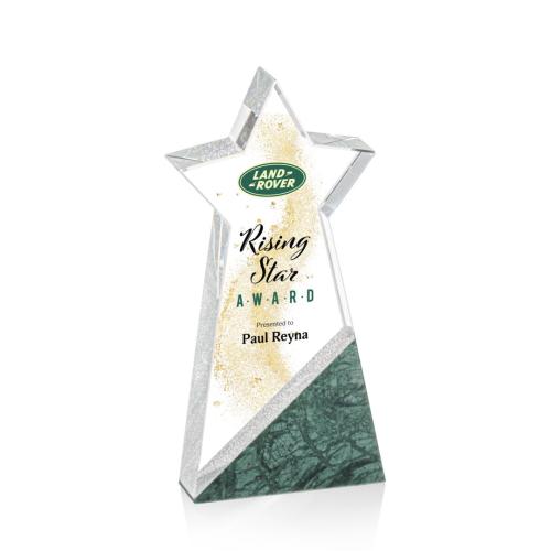 Awards and Plaques - Crystal Trophies - Hanley Full Color Crystal Trophy