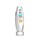 Hoover Full Color on Half Round Base Clear Towers Crystal Trophy