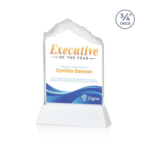 Awards and Plaques - Crystal Trophies - Lowery Full Color on Helton Fagan Peaks Crystal Trophy