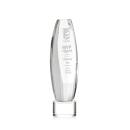 Hoover on Round Base Clear Towers Crystal Trophy