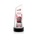 Bishop Tower Full Color on Lockwood Black Peaks Crystal Trophy