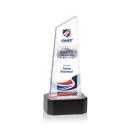 Bishop Tower Full Color on Corned Black Peaks Crystal Trophy