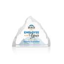 Kowalski Full Color Pyramid Crystal Trophy