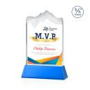 Castellanos Full Color on Helton Sky Blue Peaks Crystal Trophy