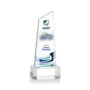 Bishop Tower Full Color on Corned Clear Peaks Crystal Trophy