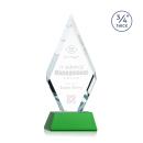 Richmond on Helton Base Green Crystal Trophy
