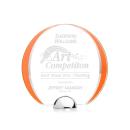 Stanton Orange Circle Crystal Trophy