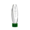 Hoover on Round Base Green Towers Crystal Trophy