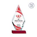 Richmond Full Color Red Crystal Trophy