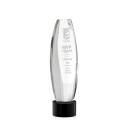 Hoover on Round Base Black Towers Crystal Trophy