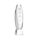 Hoover on Small Base Clear Towers Crystal Trophy