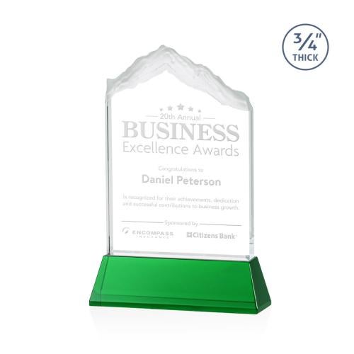 Awards and Plaques - Crystal Trophies - Lowery on Helton Green Peaks Crystal Trophy