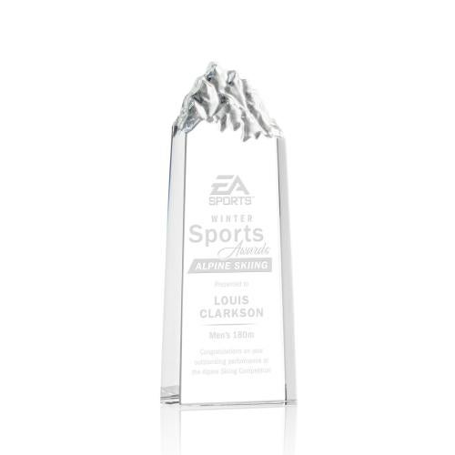 Awards and Plaques - Crystal Trophies - Himalayas Tower Peaks Crystal Trophy