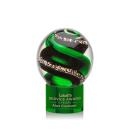 Boykin on Round Base Green Globe Glass Trophy