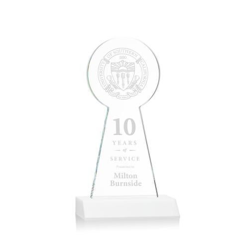 Awards and Plaques - Crystal Trophies - Laidlaw Tower Fagan Towers Crystal Trophy