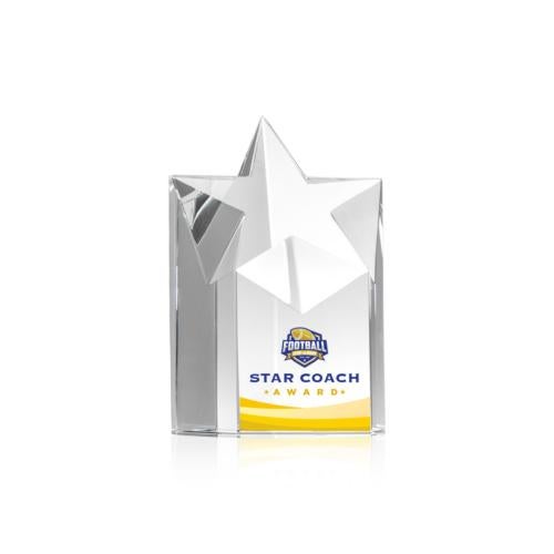 Awards and Plaques - Crystal Trophies - Berkely Star Full Color Crystal Trophy