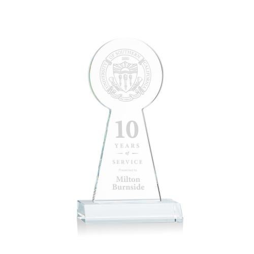 Awards and Plaques - Crystal Trophies - Laidlaw Tower Clear Towers Crystal Trophy