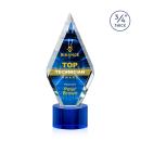 Richmond Full Color on Round Blue Crystal Trophy