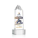 Himalayas Full Color on Base Clear Towers Crystal Trophy