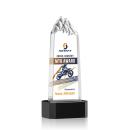 Himalayas Full Color on Base Black Towers Crystal Trophy
