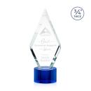 Richmond on Round Base Blue Crystal Trophy