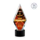 Richmond Full Color on Round Black Crystal Trophy
