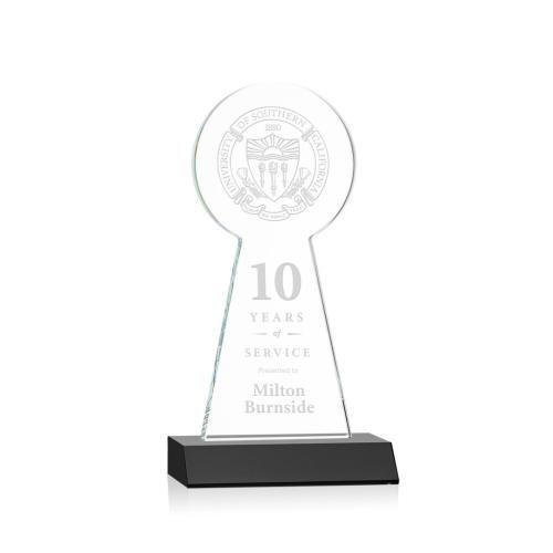 Awards and Plaques - Crystal Trophies - Laidlaw Tower Black Towers Crystal Trophy