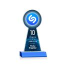 Laidlaw Full Color Sky Blue Towers Crystal Trophy