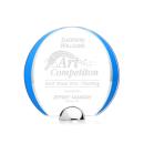 Stanton Blue Circle Crystal Trophy