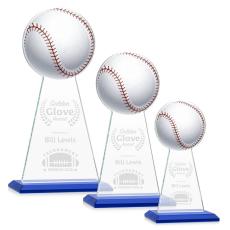 Edenwood Baseball Blue Towers Crystal Trophy - Baseball Trophies