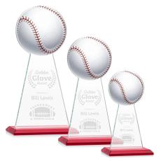 Edenwood Baseball Red Towers Crystal Trophy - Baseball Trophies