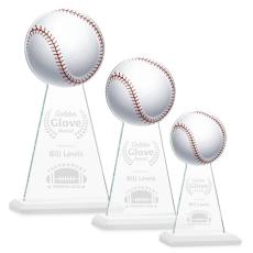 Edenwood Baseball Fagan Towers Crystal Trophy - Baseball Trophies