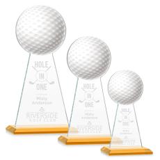 Edenwood Golf Amber Towers Crystal Trophy - Golf Trophies
