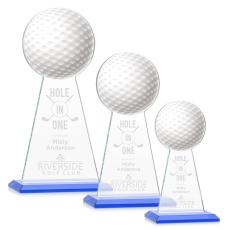 Edenwood Golf Sky Blue Towers Crystal Trophy - Golf Trophies