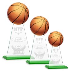 Edenwood Basketball Green Towers Crystal Trophy - Trophies
