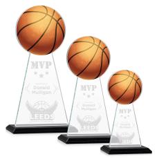 Edenwood Basketball Black Towers Crystal Trophy - Trophies