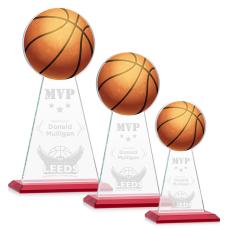 Edenwood Basketball Red Towers Crystal Trophy - Trophies