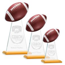 Edenwood Football Amber Towers Crystal Trophy - Football Trophies