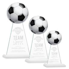 Edenwood Soccer Fagan Towers Crystal Trophy - Soccer Trophies