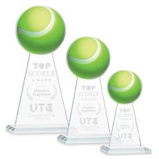 Edenwood Tennis Clear Towers Crystal Trophy - Trophies