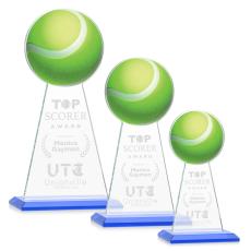 Edenwood Tennis Sky Blue Towers Crystal Trophy - Trophies