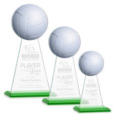 Edenwood Volleyball Green Towers Crystal Trophy - Crystal Trophies
