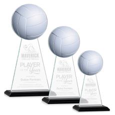 Edenwood Volleyball Black Towers Crystal Trophy - Crystal Trophies