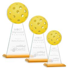 Edenwood Pickleball Amber Towers Crystal Trophy - Pickleball Trophies