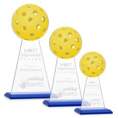 Edenwood Pickleball Blue Towers Crystal Trophy - Pickleball Trophies