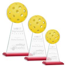 Edenwood Pickleball Red Towers Crystal Trophy - Pickleball Trophies