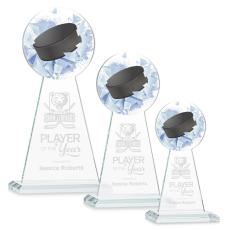 Edenwood Hockey Clear Towers Crystal Trophy - Hockey Trophies