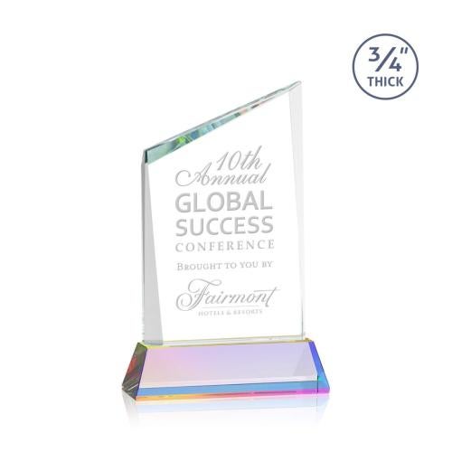 Awards and Plaques - Crystal Trophies - Brito on Helton Prismatic Peaks Crystal Trophy