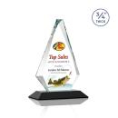 Crowell Full Color Black Crystal Trophy
