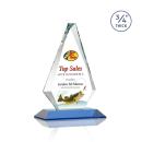 Crowell Full Color Sky Blue Crystal Trophy